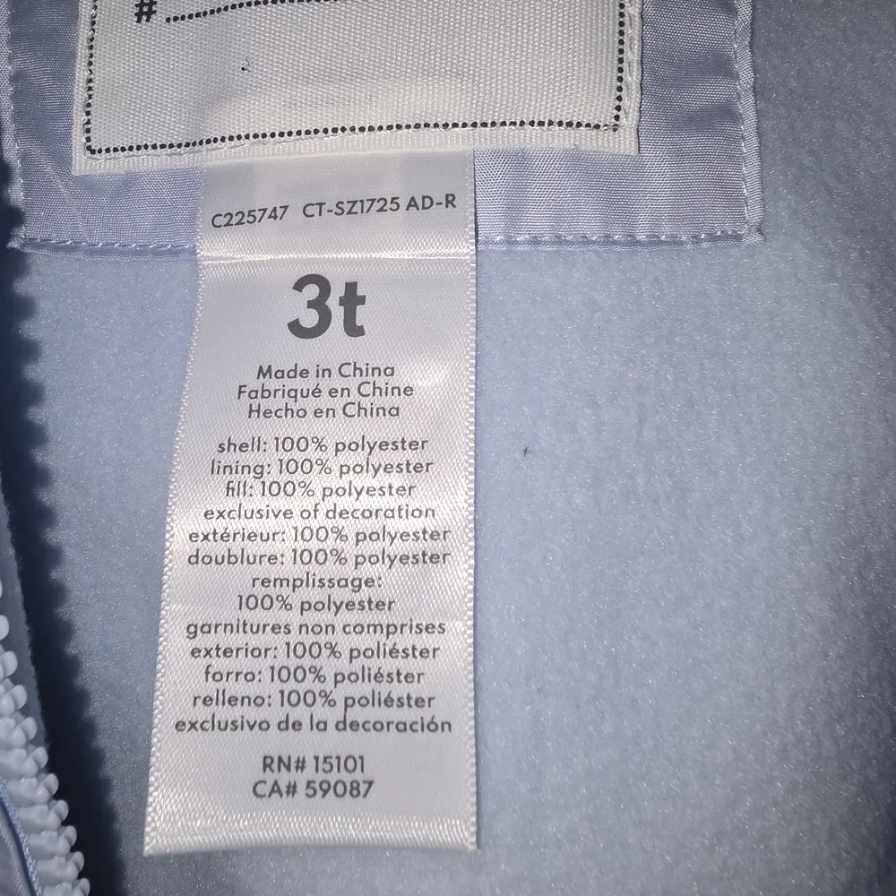 Carter's Soft Blue Quilted Jacket